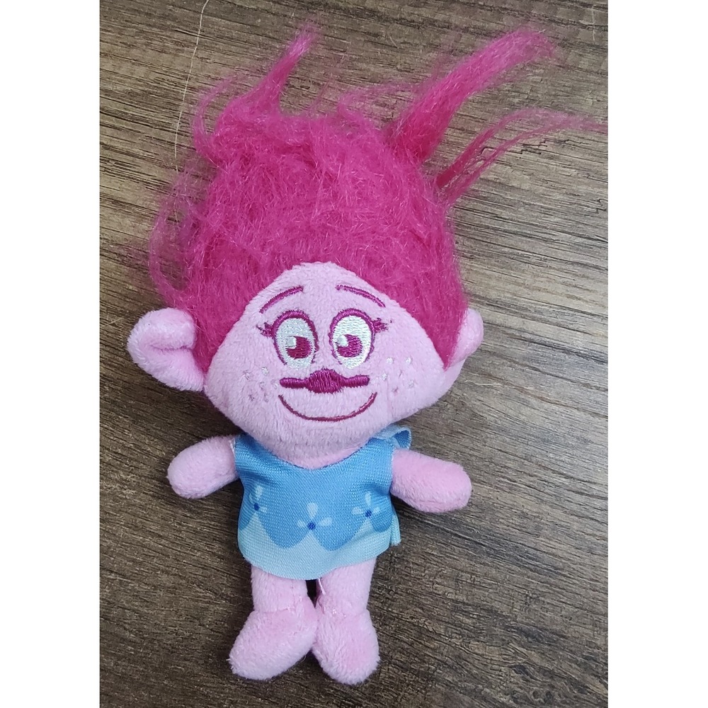 Dreamworks Trolls 8" Princess Poppy Mega Keychain & Brush CLIP HER ANYWHERE!